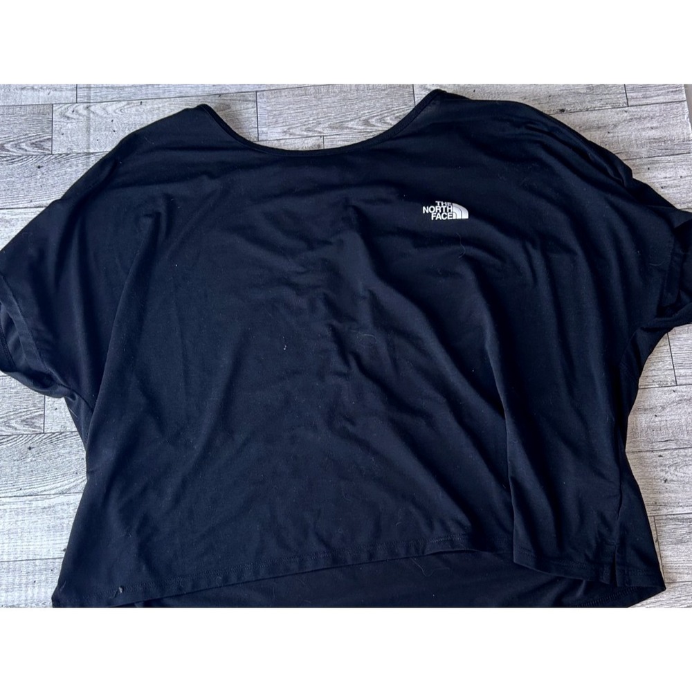 The North Face Black Wander Crossback Slitback Short Sleeve T-shirt Womens LARGE
